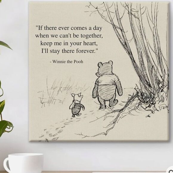 Winnie the Pooh canvas 8 x 8 Wall Decor - Picture 2 of 8